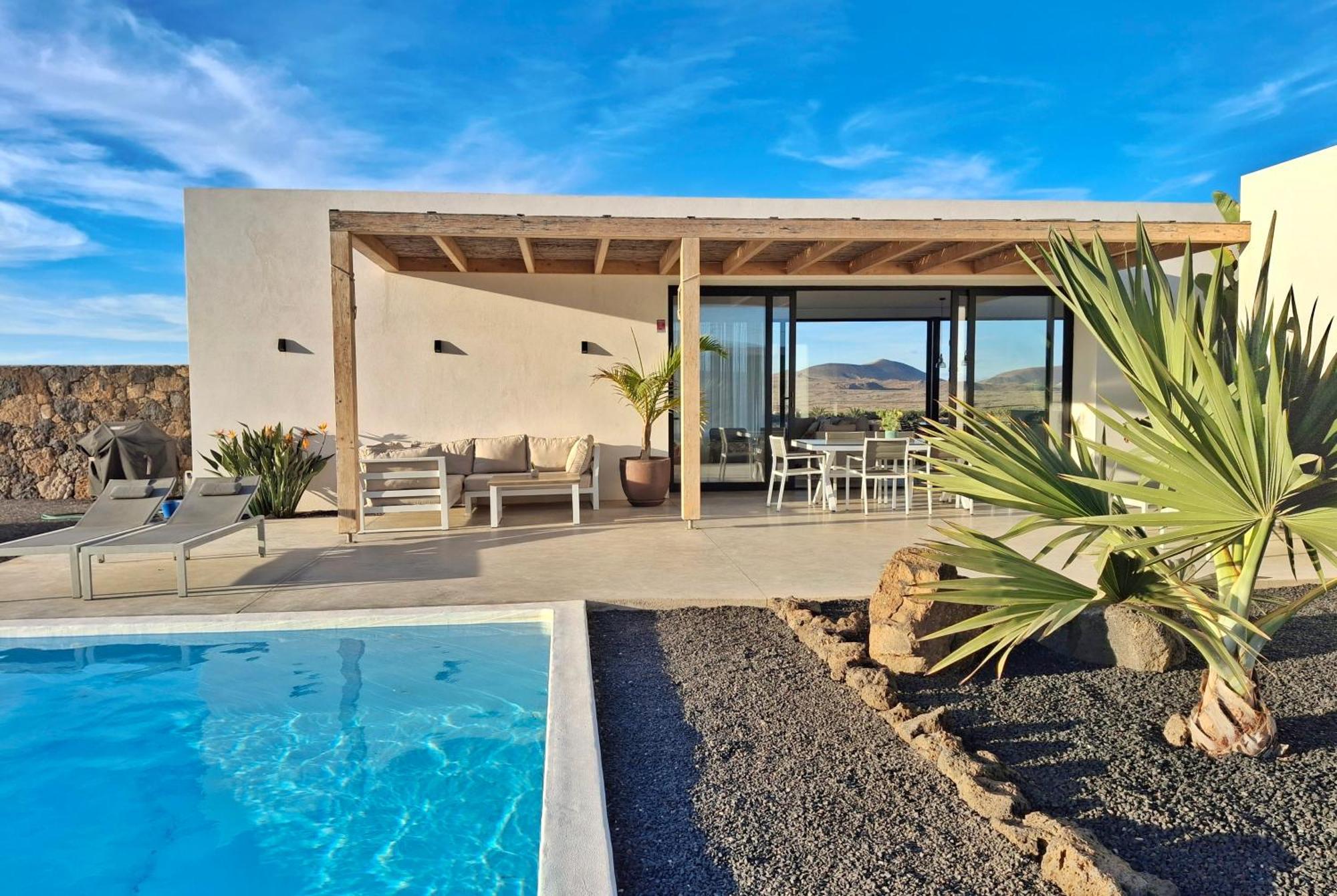Villa Tabaiba En Lajares Con Piscina Exterior foto